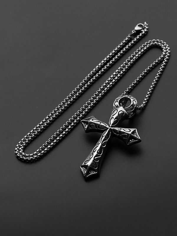 Hip-Pop-Halskette mit Kreuzanhänger für Herren