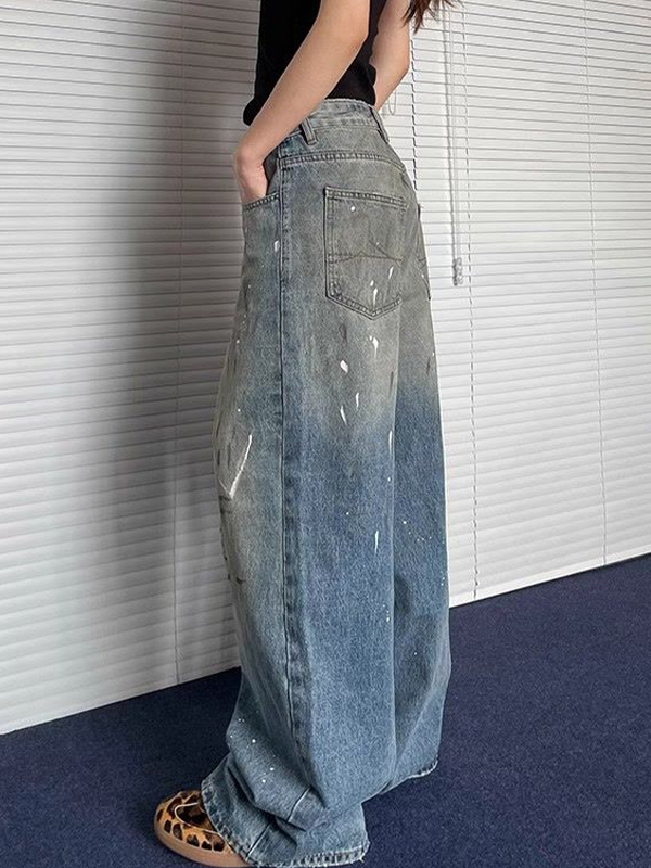 American Retro – Boyfriendjeans in „Dirty Old Splashed Ink“