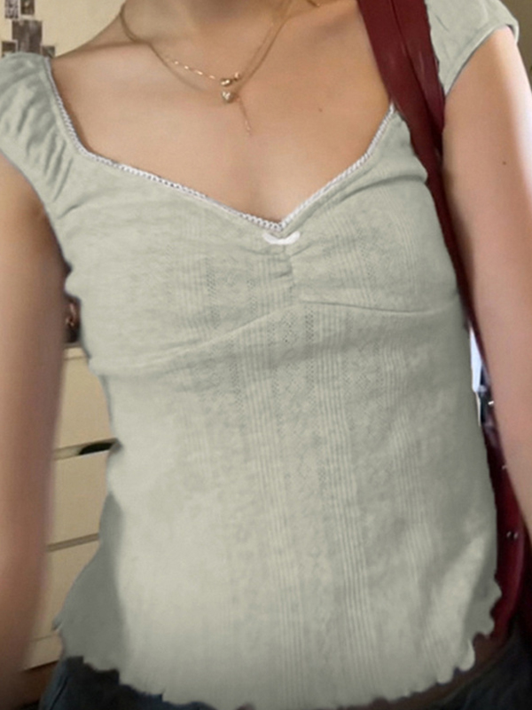 Tanktop mit Rüschen und Schleife