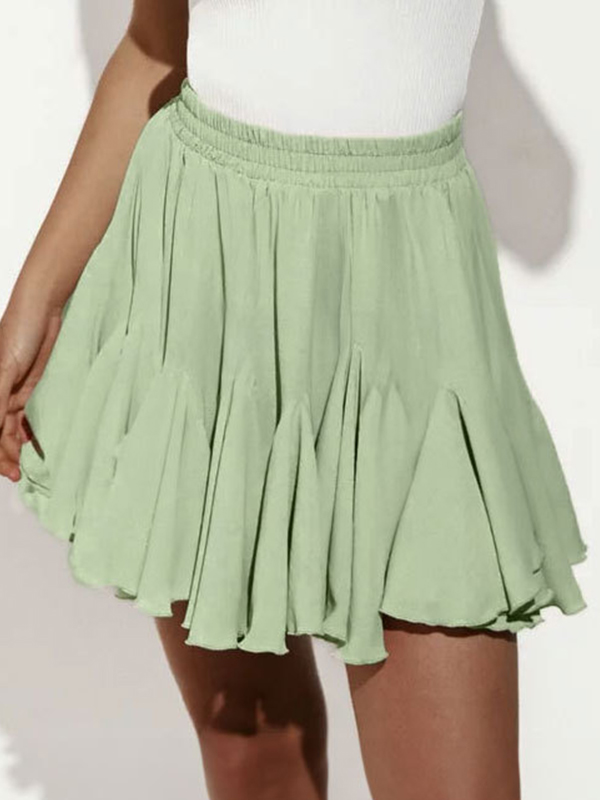 Minirock mit Patchwork-Korkenziehersaum