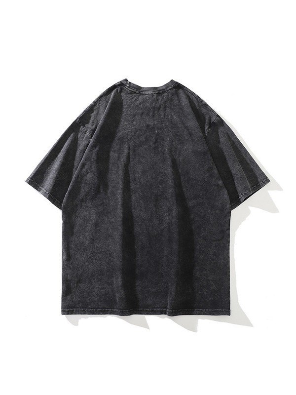 Kurzärmliges T-Shirt mit Anime-Grafik für Herren