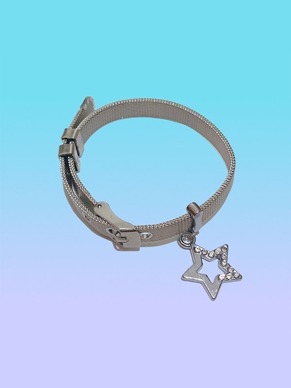 Verstellbares Strass-Stern-Charm-Armband