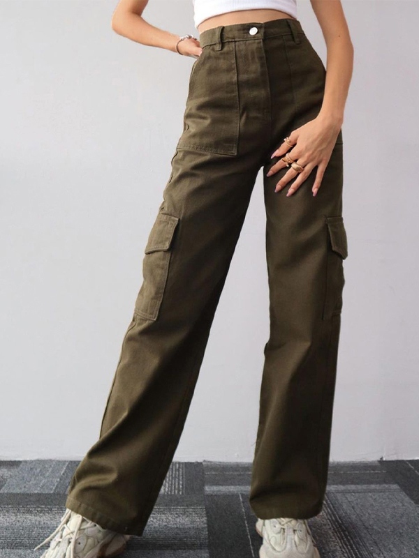 Street-Style-Cargohose mit geradem Bein