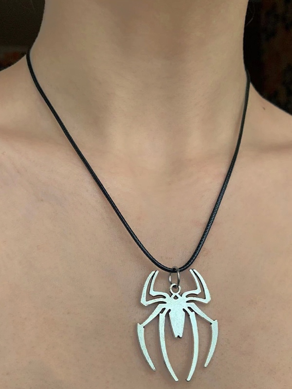 Hip-Pop-Spider-Anhänger-Halskette
