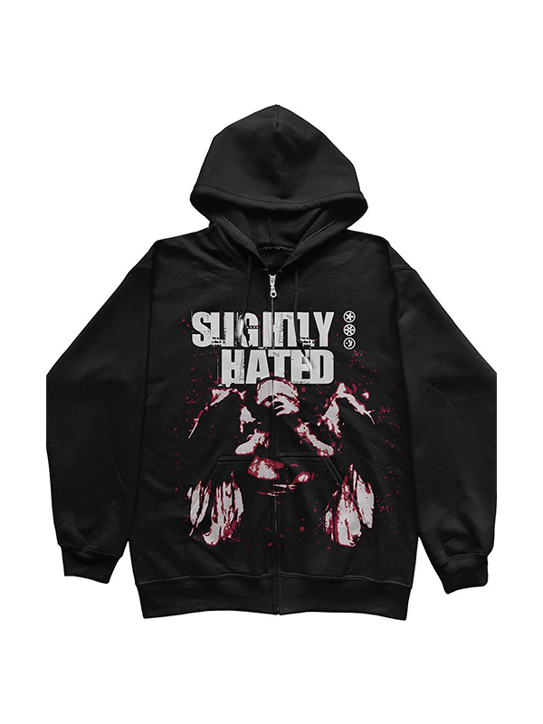 Übergroßer Kapuzenpullover mit Street-Grafik-Print für Herren