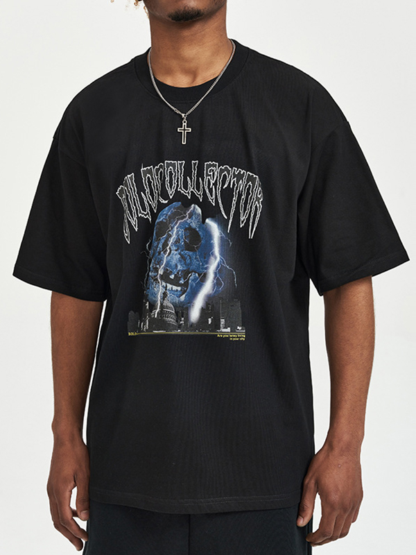 Übergroßes Street-Kurzarm-T-Shirt für Herren
