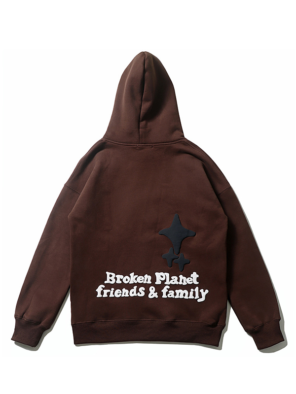 Übergroßer Hoodie mit Schriftzug für Herren