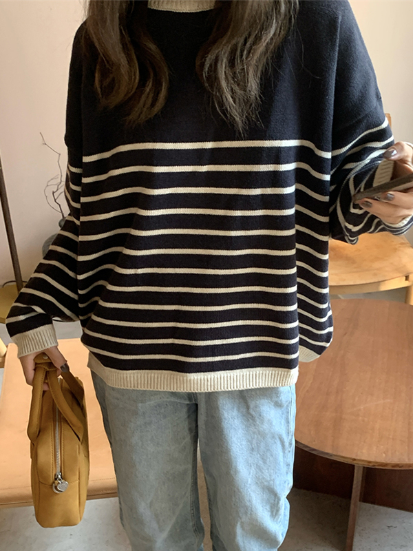 Pullover mit Streifenmuster