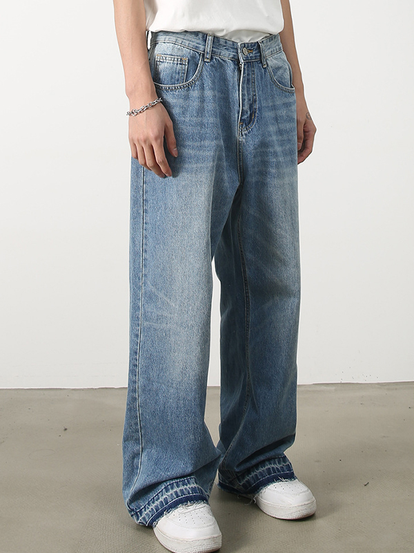 Lockere Vintage-Street-Jeans für Herren