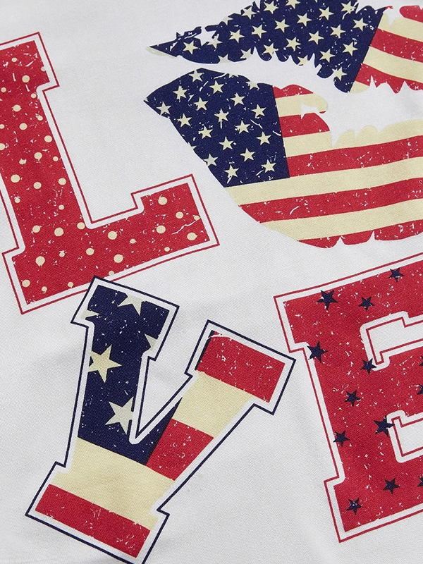 One-Shoulder-T-Shirt mit digitalem Druck und kurzen Ärmeln