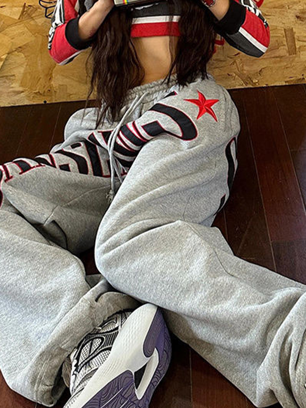 Bestickte amerikanische Jogginghose