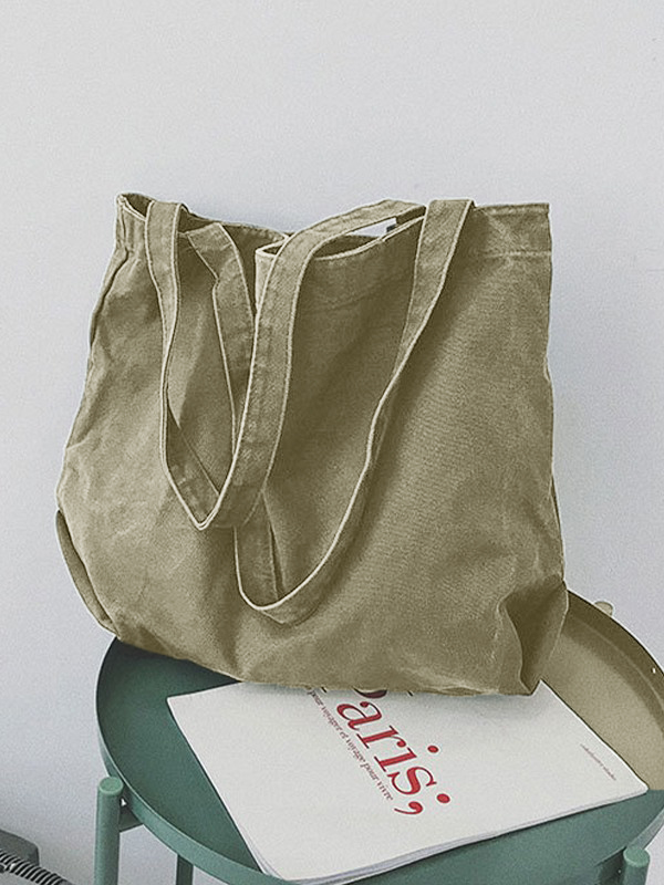 Große Einkaufstasche in Vintage-Waschung