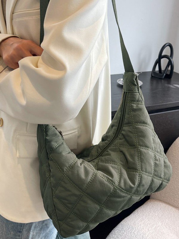 Gesteppte, gepolsterte Umhängetasche