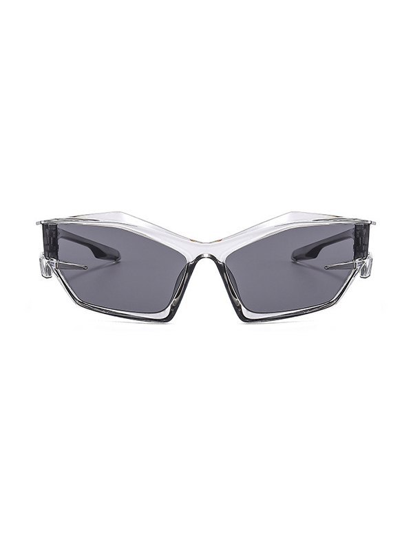 Y2K geformte futuristische Sonnenbrille
