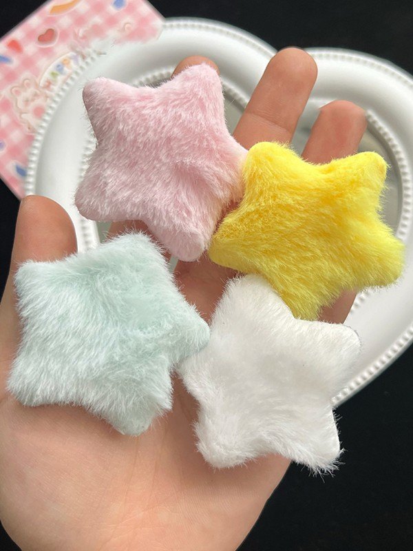 Sternmuster Fuzzy Haarspange