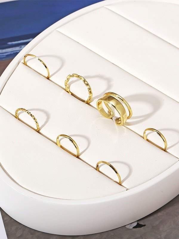 8 Stück einfacher Knöchelring