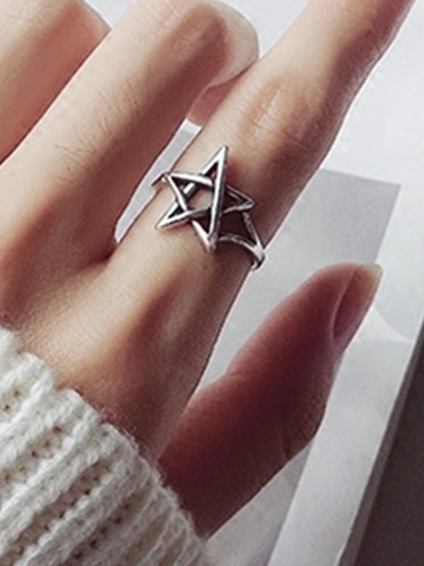 1 Stück ausgehöhlter Stern-Manschettenring