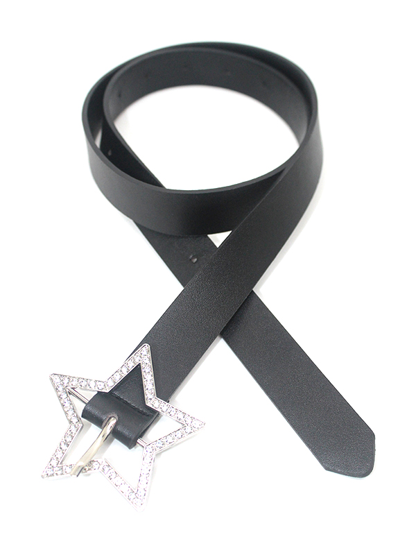 Y2K Gürtel mit glitzernder, ausgehöhlter Sternschnalle