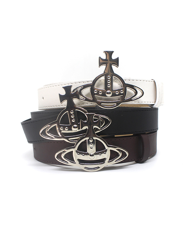 Retro-Gürtel mit ausgehöhlter Saturn-Schnalle